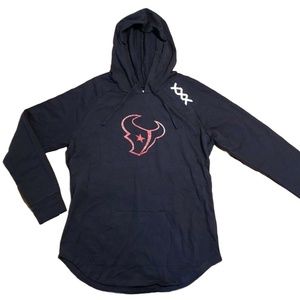 NFL Small Houston Texans Women's Lightweight Hoodie; Navy; Texas; Football; S
